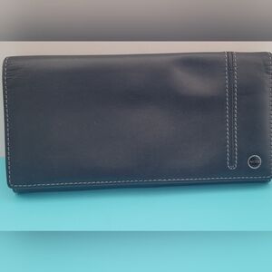 Tumi Black and Red Leather Accessory